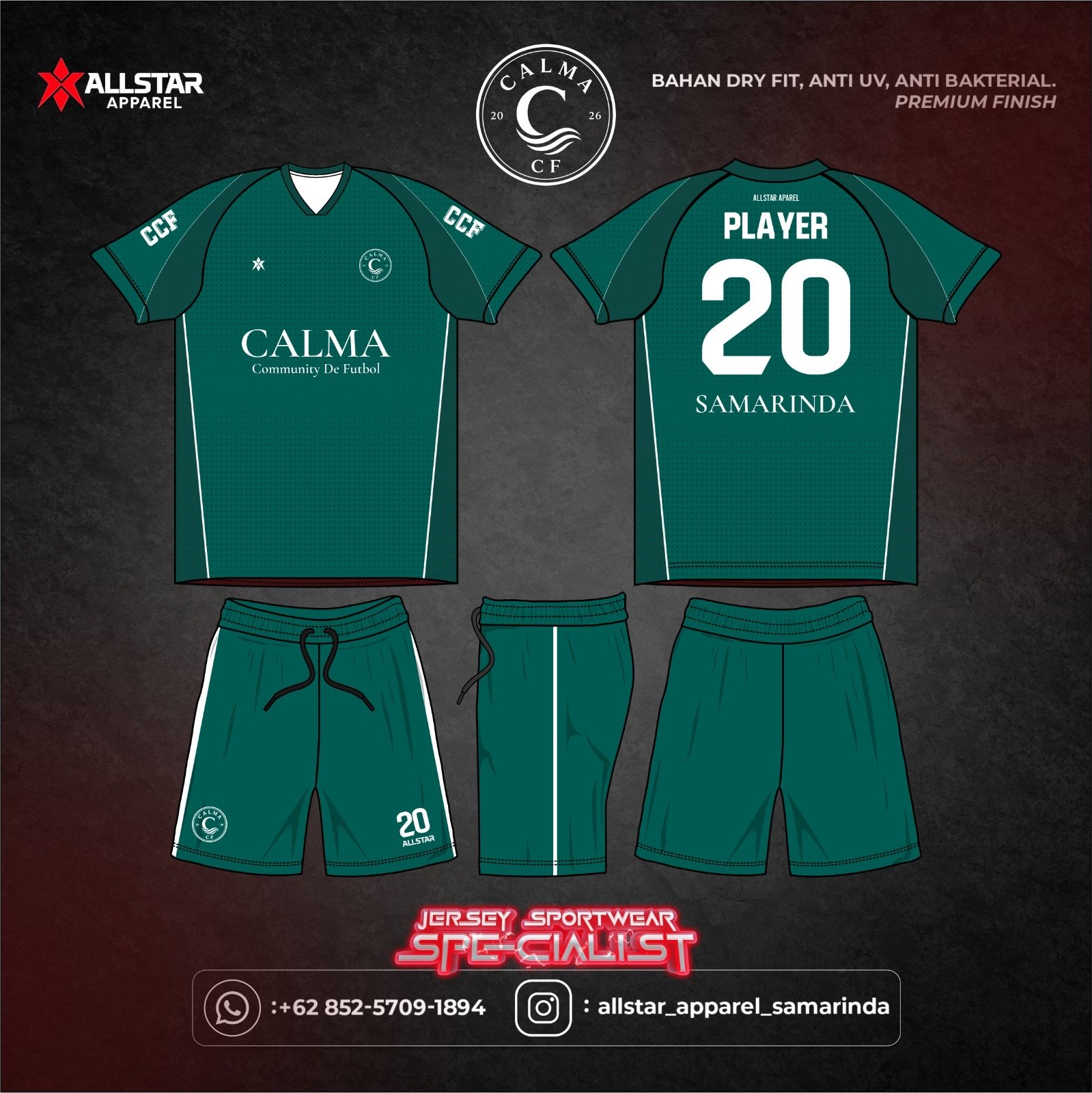 Desain Jersey Calma CF
